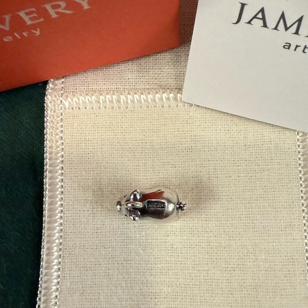James Avery Retired Sterling Silver Piggy Bank Charm - Picture 3 of 6